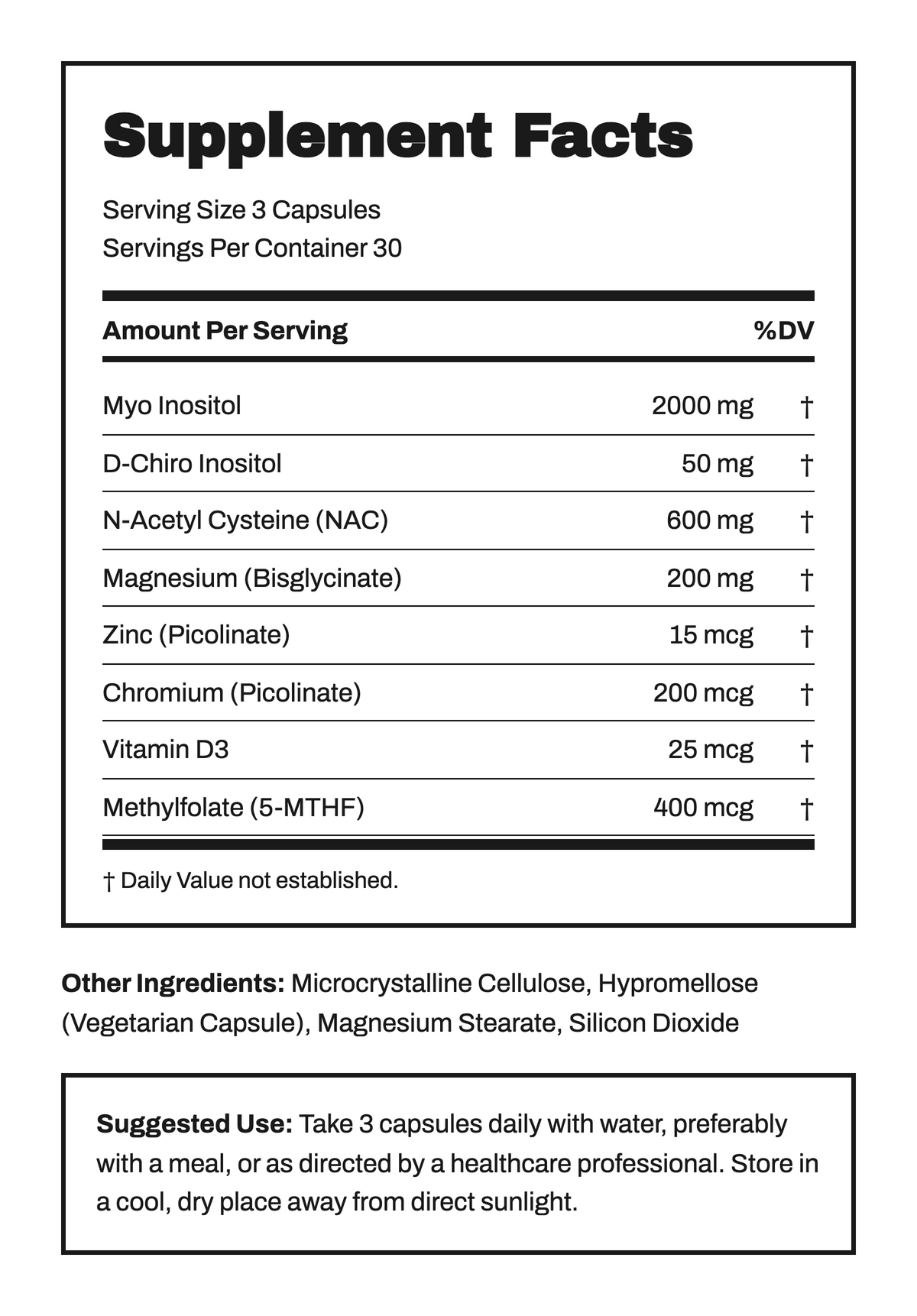 PCOS Supplement | Complete 40:1 Myo-Inositol & D-Chiro Inositol Formule